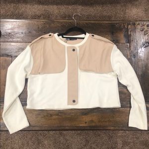 Zara crop sweatshirt